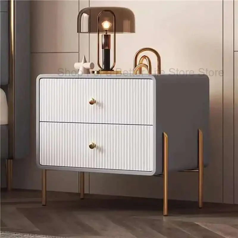 

Luxury Home Night Table Modern Storage Space Saving Nightstand Bedroom Aesthetic Mesitas De Noche Furniture Decoration