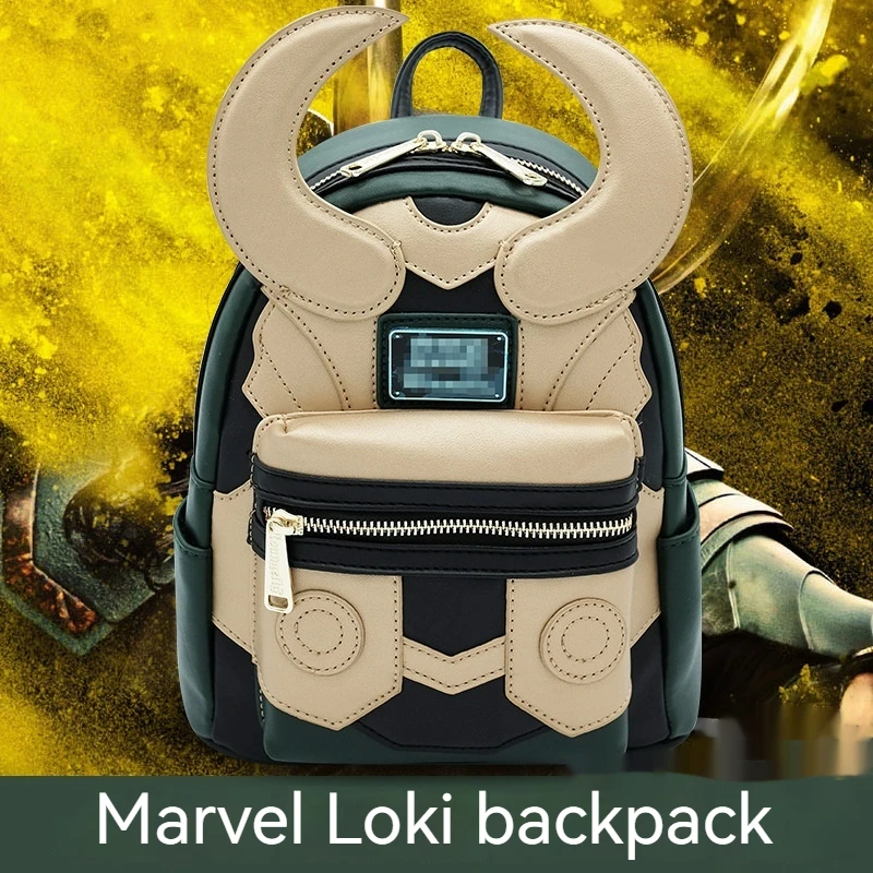 Disney Marvel Film Character Loki Backpack Creative Design Backpack Mini Students Backpacks Casual Fashion Trend Christmas Gifts