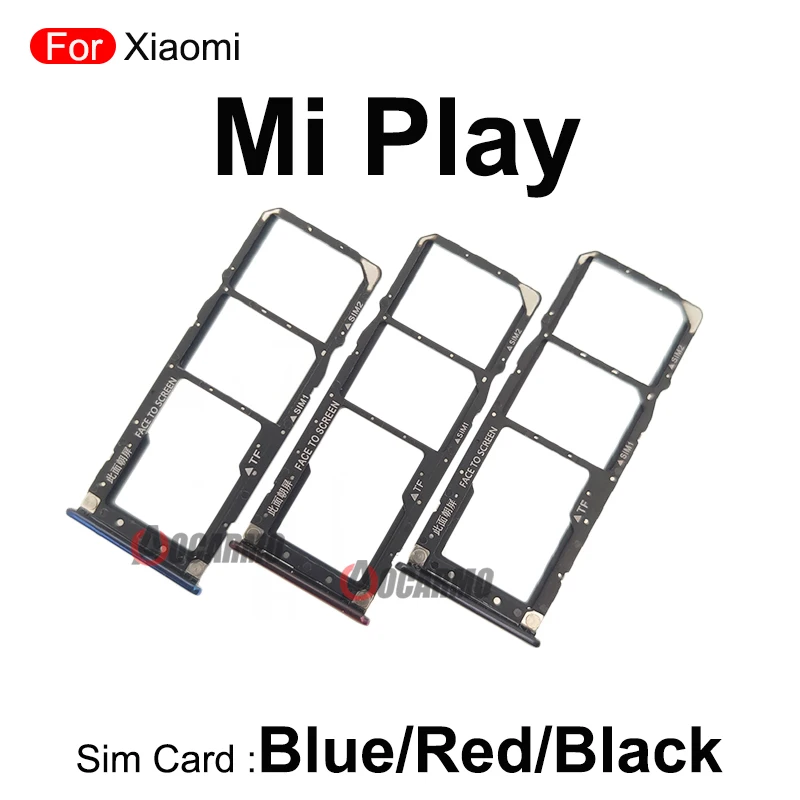 Für xiaomi mi play sim karte sim fach halter adapter buchse ersatzteile