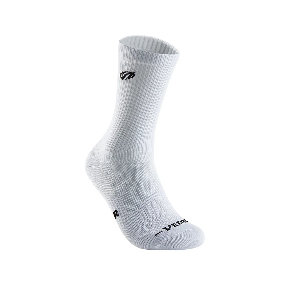 Veidoorn 3 Pairs Men's Women's Sports Socks Athletic Running Breathable Long Cut Socks with Heel Cushion Arch Support