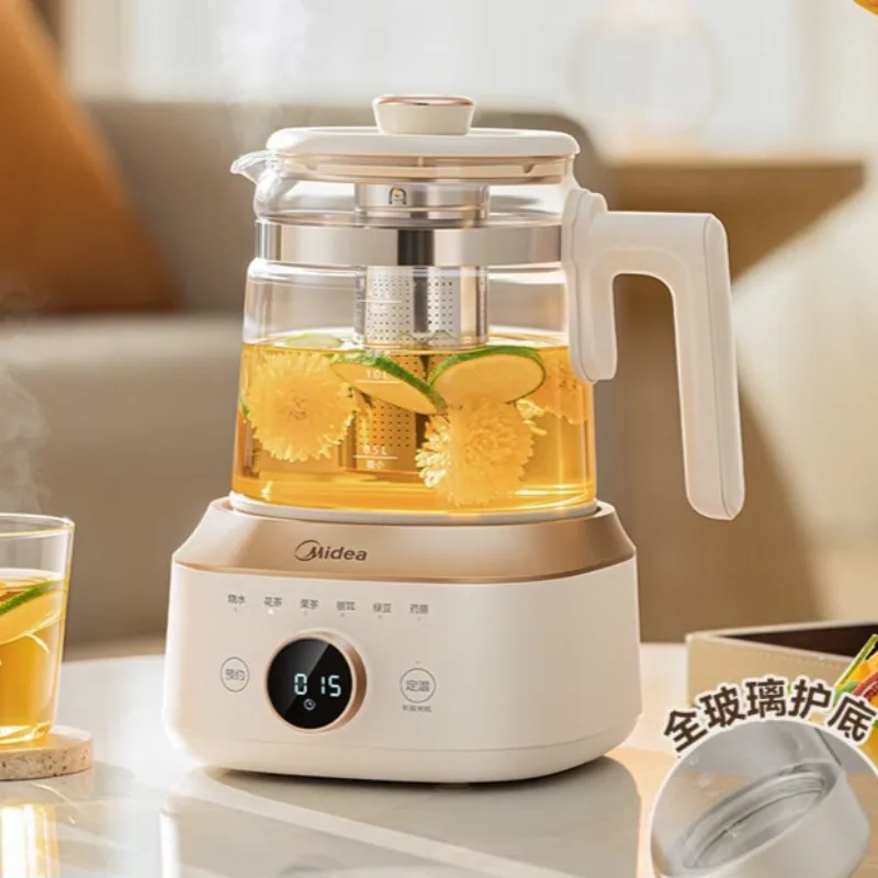 Midea All-Glass Health Kettle, Multifunctional Fully Automatic Water Boiler, Constant Temperature Electric Kettle, Tea Pot
