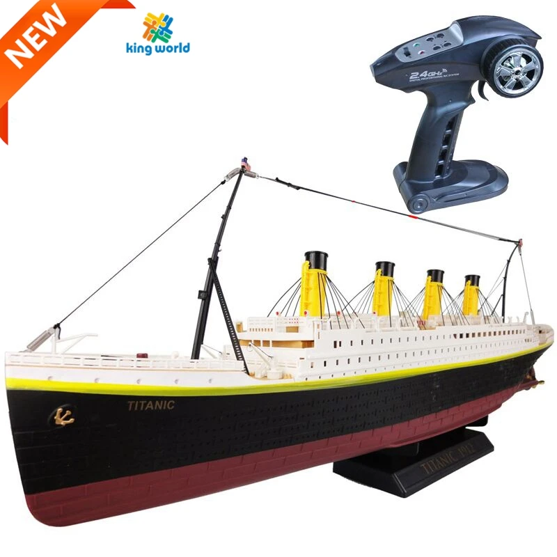 KW 81CM RC Titanic Model Ship Toy RC Boat NQD 757-4020 1:325 Sea Grand Cruise Ship High Simulation Titanic Toy Boat RC Boat Ship