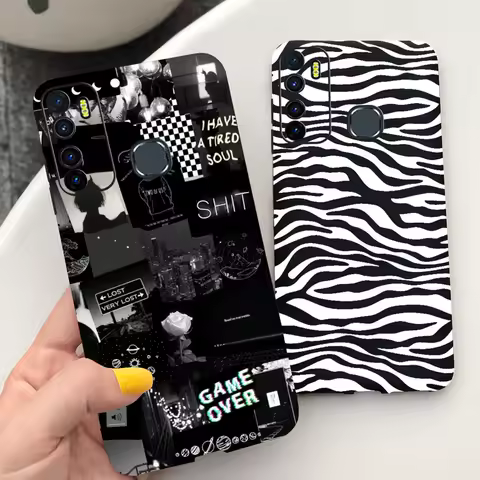 Back Cover For Tecno Spark 5 Spark5 Pro Camon 15 Air Phone Case Shockproof Matte Soft Silicone Luxury Coque Fundas Painting Etui