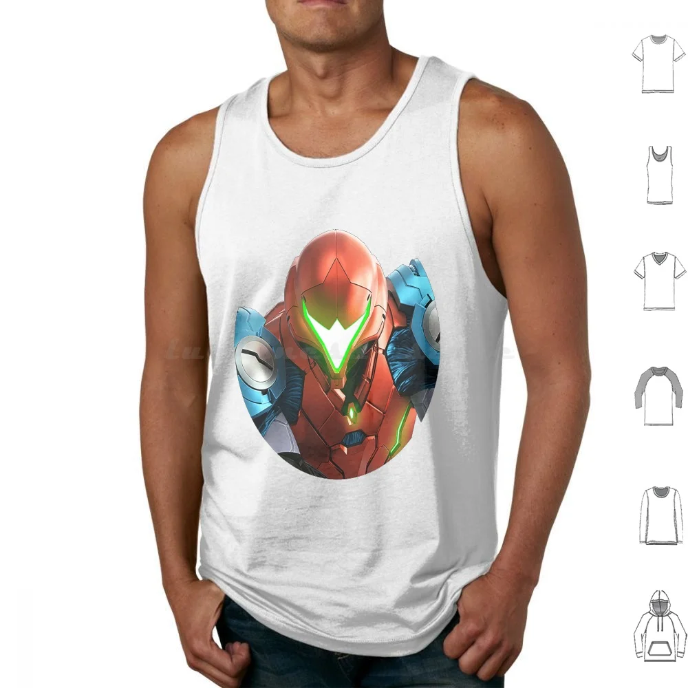 Metroid Dread – Samus Aran Metroid Dread Tank Tops Print Cotton Metroid Dread Metroid Dread Metroid Dread Metroid