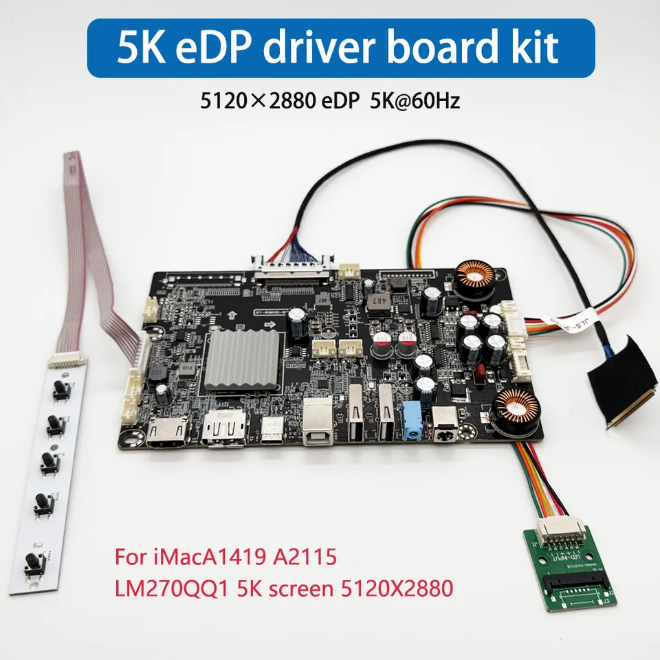 27インチ 5K edp LCDドライバーボードキット 5120×2880 DP/USB/HDMl