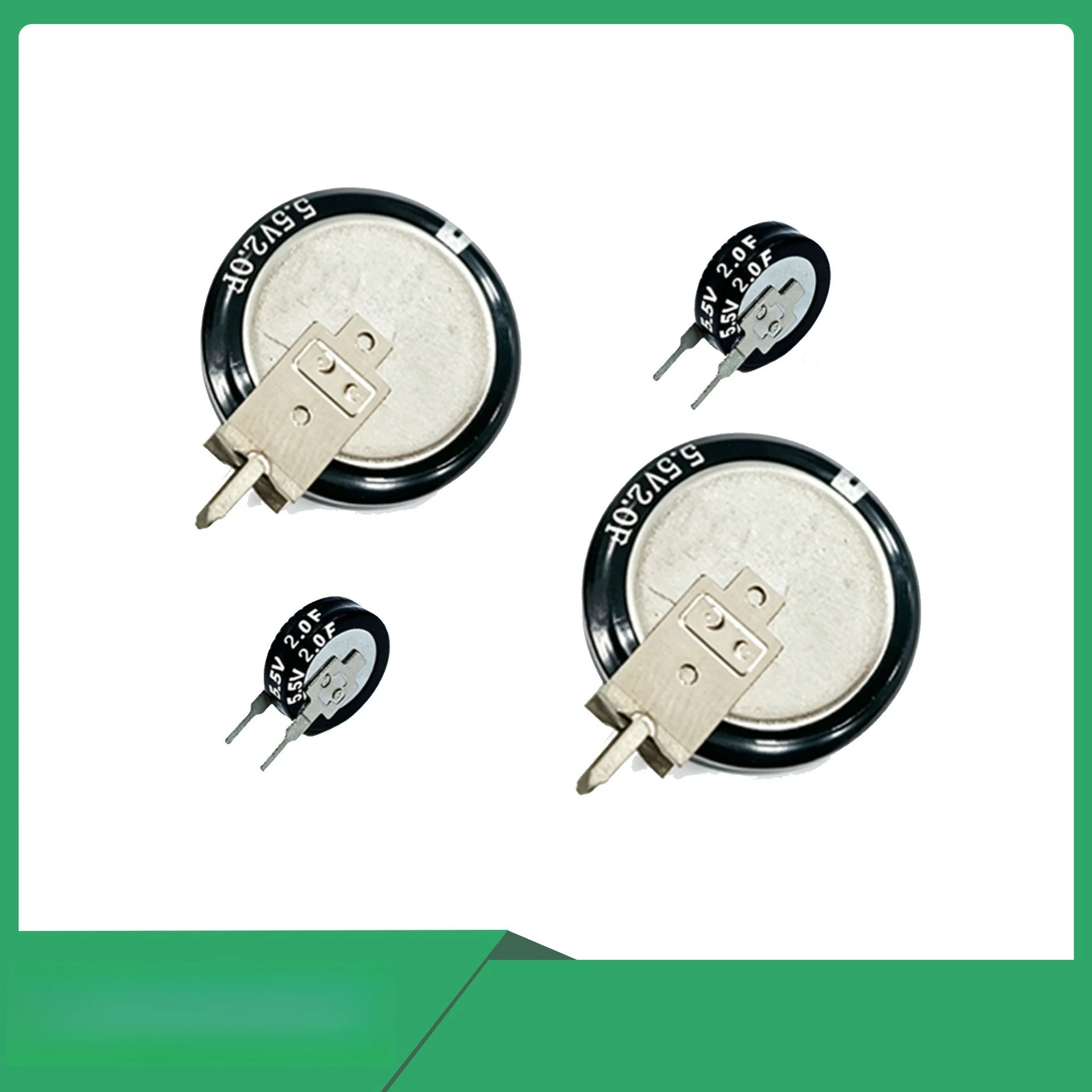 10pcs 5.5V2.0F Button Super Capacitor 5.5V2F Farad Capacitor Backup Power Capacitor