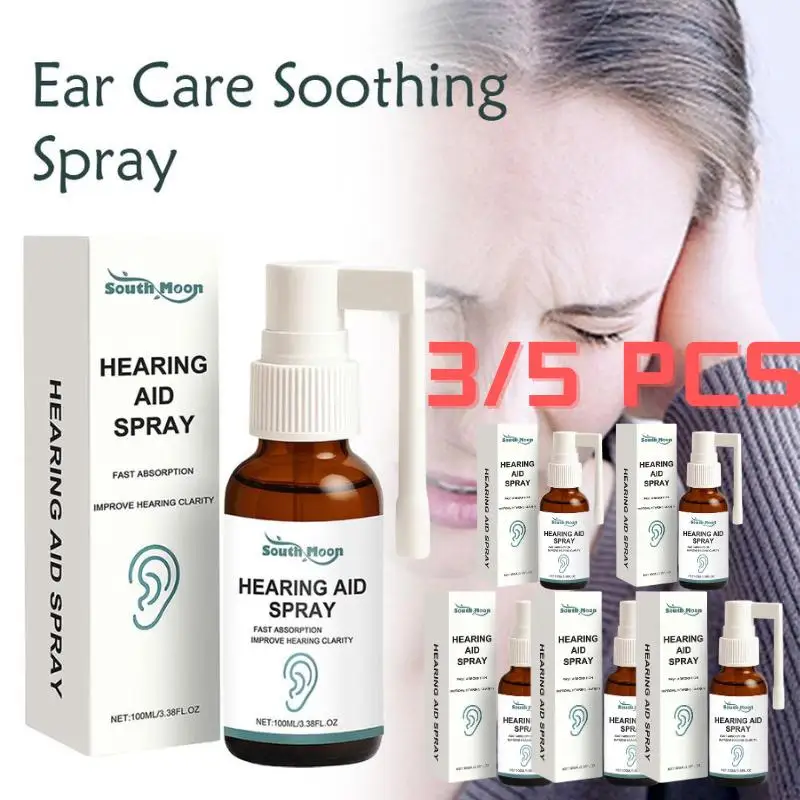 

Успокаивающий спрей для ухода за ушами, снимающий шум в ушах, глубоко очищает ушные каналы, портативный, нестимулирующий спрей для ухода за больными, для ежедневного ухода