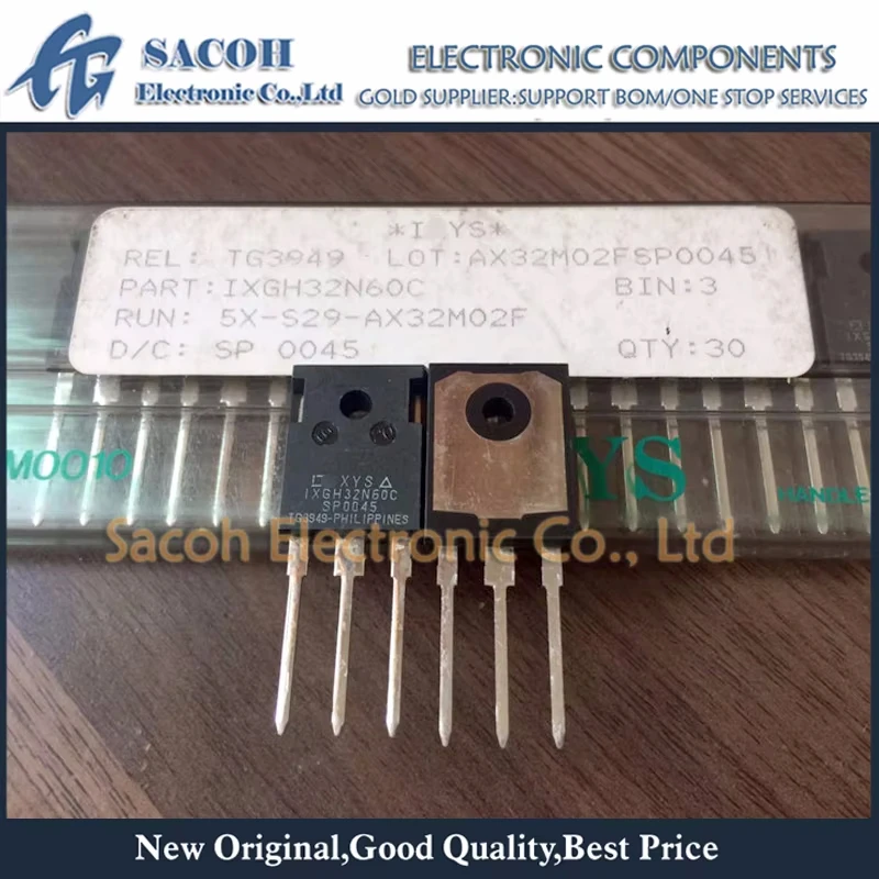 

Refurbished Original 10Pcs/Lot IXGH32N60C IXGH32N60 OR IXGH32N60A TO-247 32A 600V Power IGBT Transistor