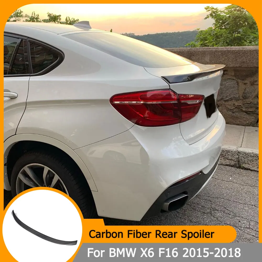 

Для BMW X6 F16 2015-2018: Задний спойлер/антикрыло на багажник из карбона/стеклопластика
