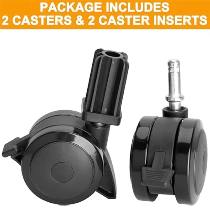 B14C Locking Caster Set(4Pcs) 70360 With Insert For Weber Genesis 300 Grill Parts- For Models Genesis S-310 S-320 E-310 E-320 S-