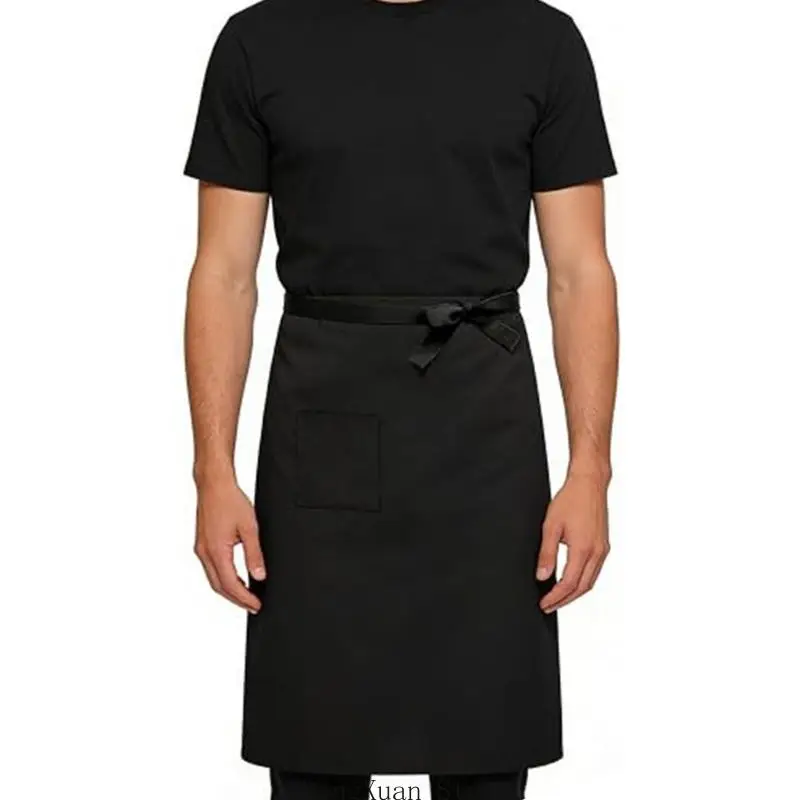 Black Adjustable Tie Waist Apron 3Pack with Pocket for Cooking Baking Home 3XUF