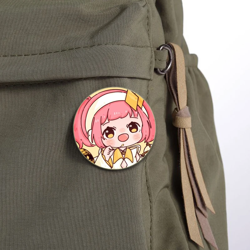 Anime Shugo Chara Pin Cartoon Figures Hinamori Amu Tsukiyomi Ikuto Brooch Badge Button Pins on Backpack Jewelry Accessories