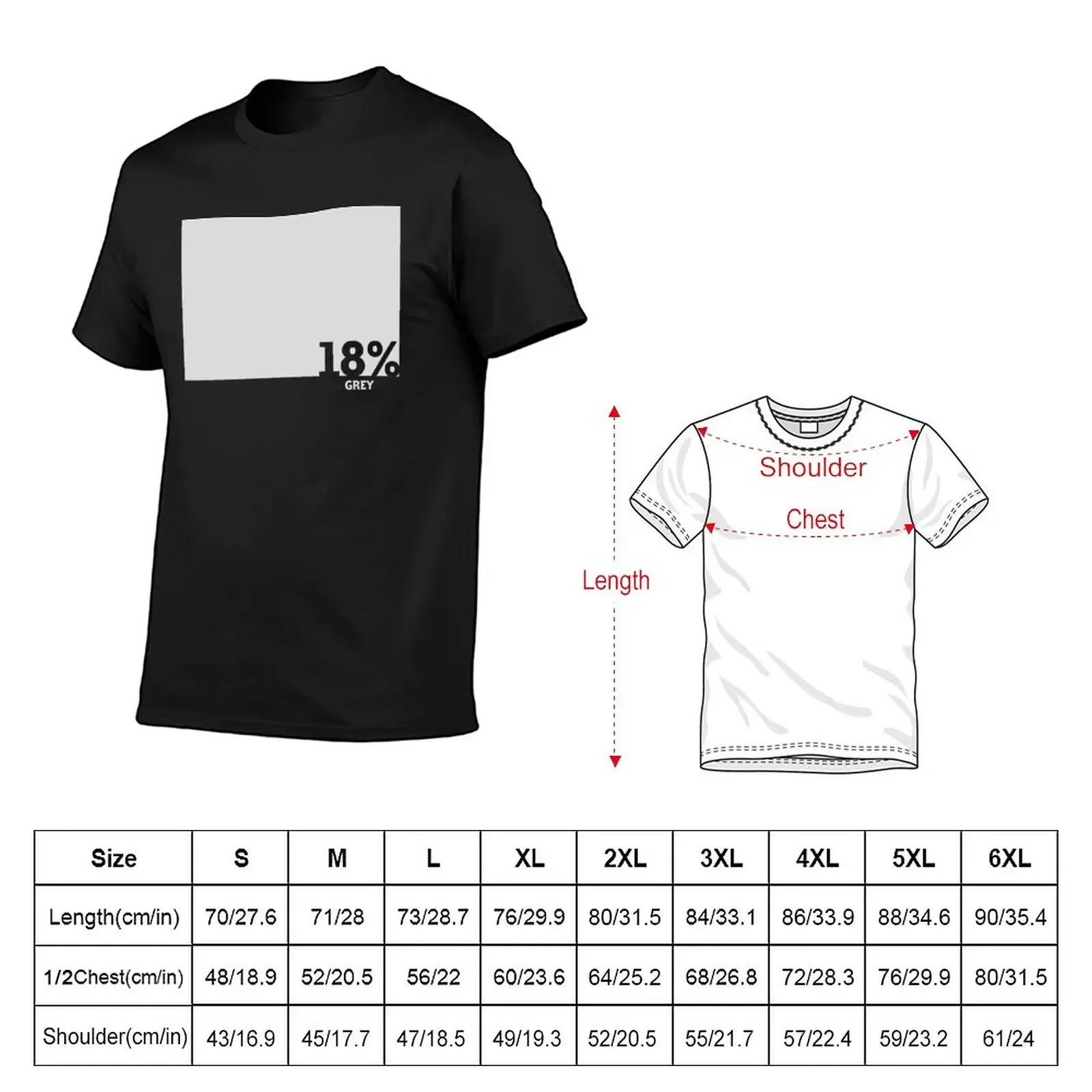 18% Grey Test Tee T-Shirt hippie clothes summer tops t shirts men