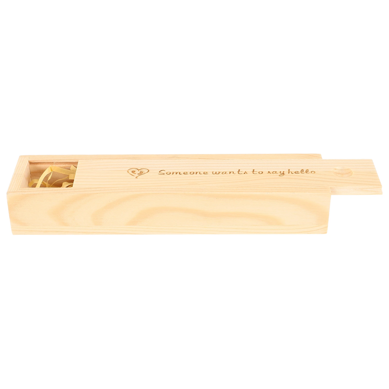 Wooden Pregnancy Test Box With Lid Natural Color Sturdy Case For Newborn Announcement Storage Women