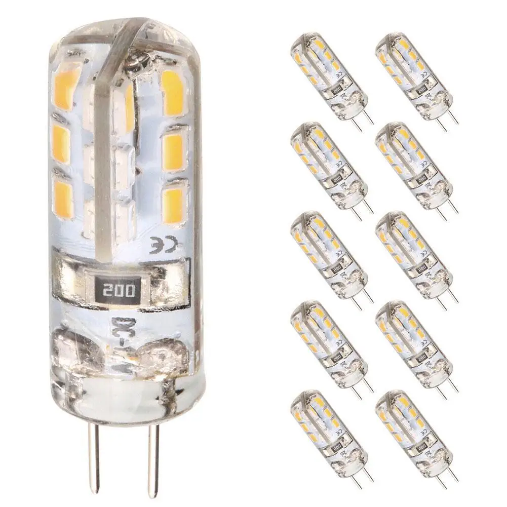 

10pcs G4 LED Corn Lamp Non-flicker Lamp Beads Replacement Halogen Lamp Bulb Bead Replacement Lighting Accessories