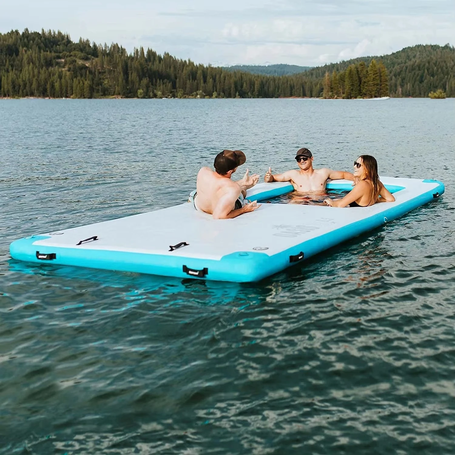 

Wholesale Price Inflatable Water Platform Inflatable Island Floating Docks for River/lake/pond/pool