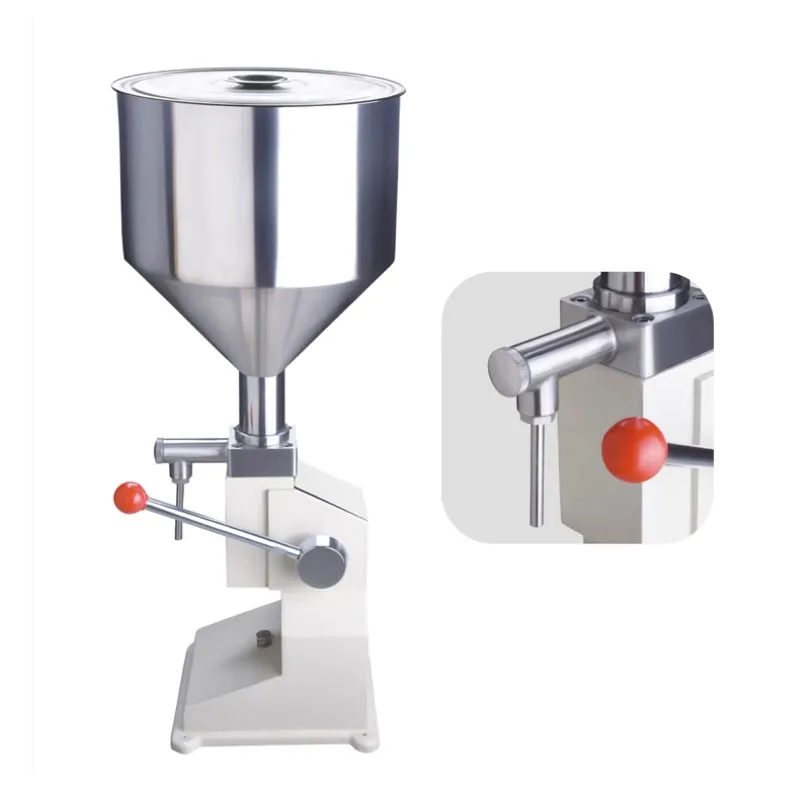 Manual Filling Machine Hand Operated Filling Machine 5~50ml for Cream Shampoo Beverage Honey Cosmetic Liquid Paste Oil Filler