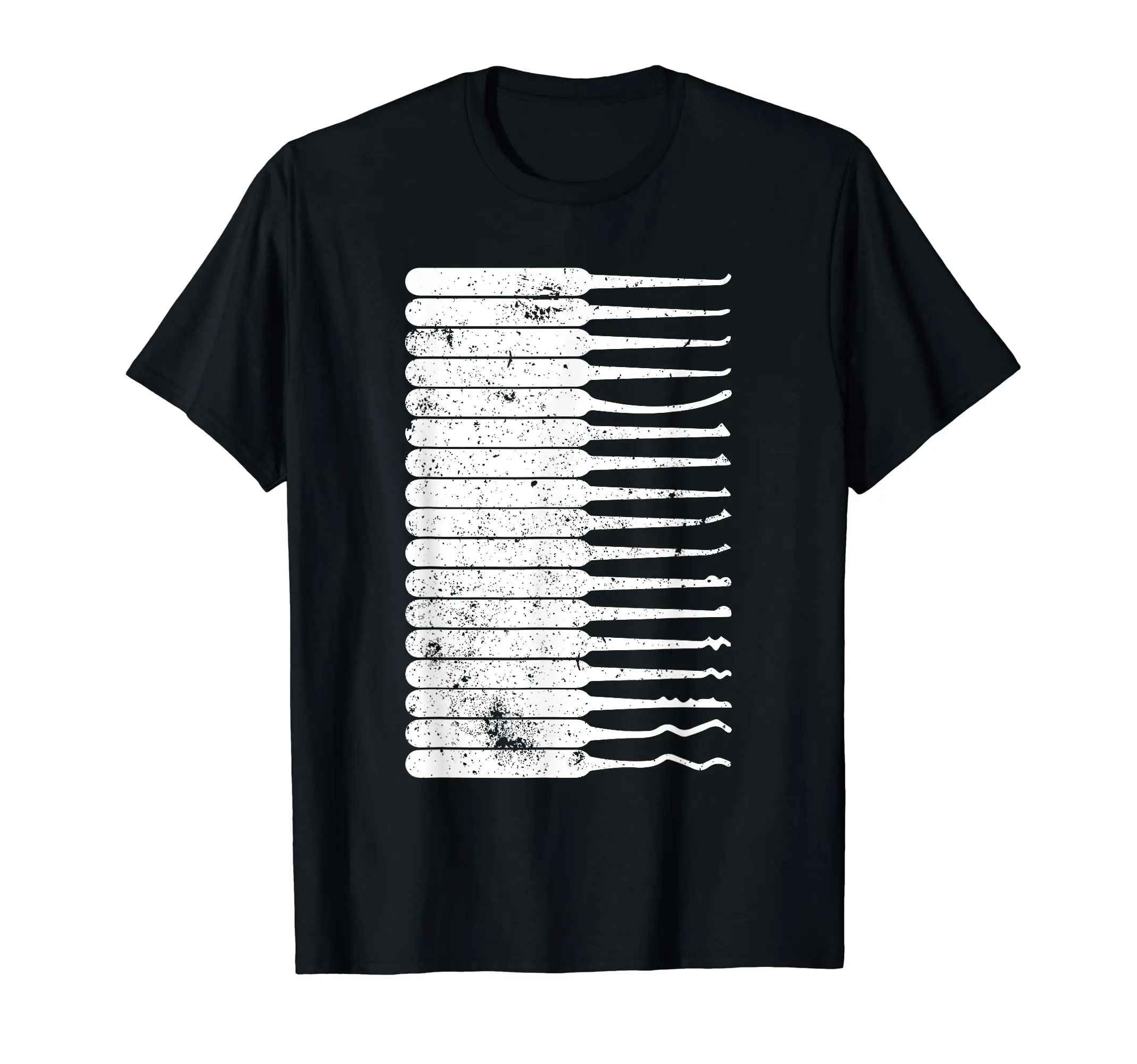 Funny Locksmith Art Men Dad Lock Picking Tools Key Lock T-Shirt Retro Halloween Costume Men Women T-Shirt