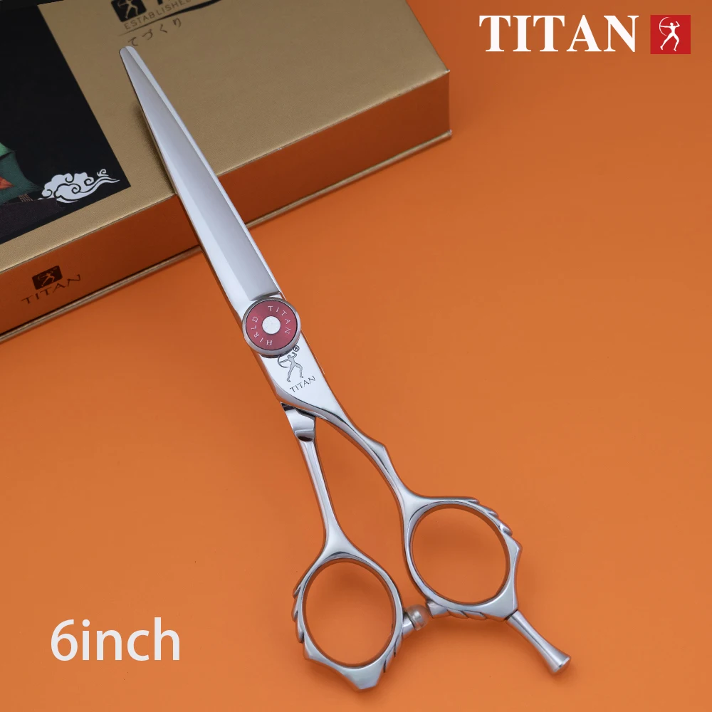 

TITAN professional barber scissors cutting thinning hair cut tool hairdressing shear 6inch vg10 steel cnc