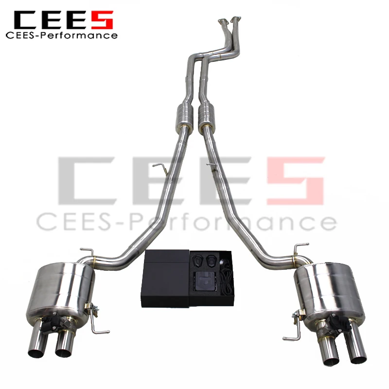 

cees Valved Catback Exhaust System for BMW 730 740 F02 3.0T 2009-2015 Stainless Steel Sport Exhaust Pipe Muffler with Remote