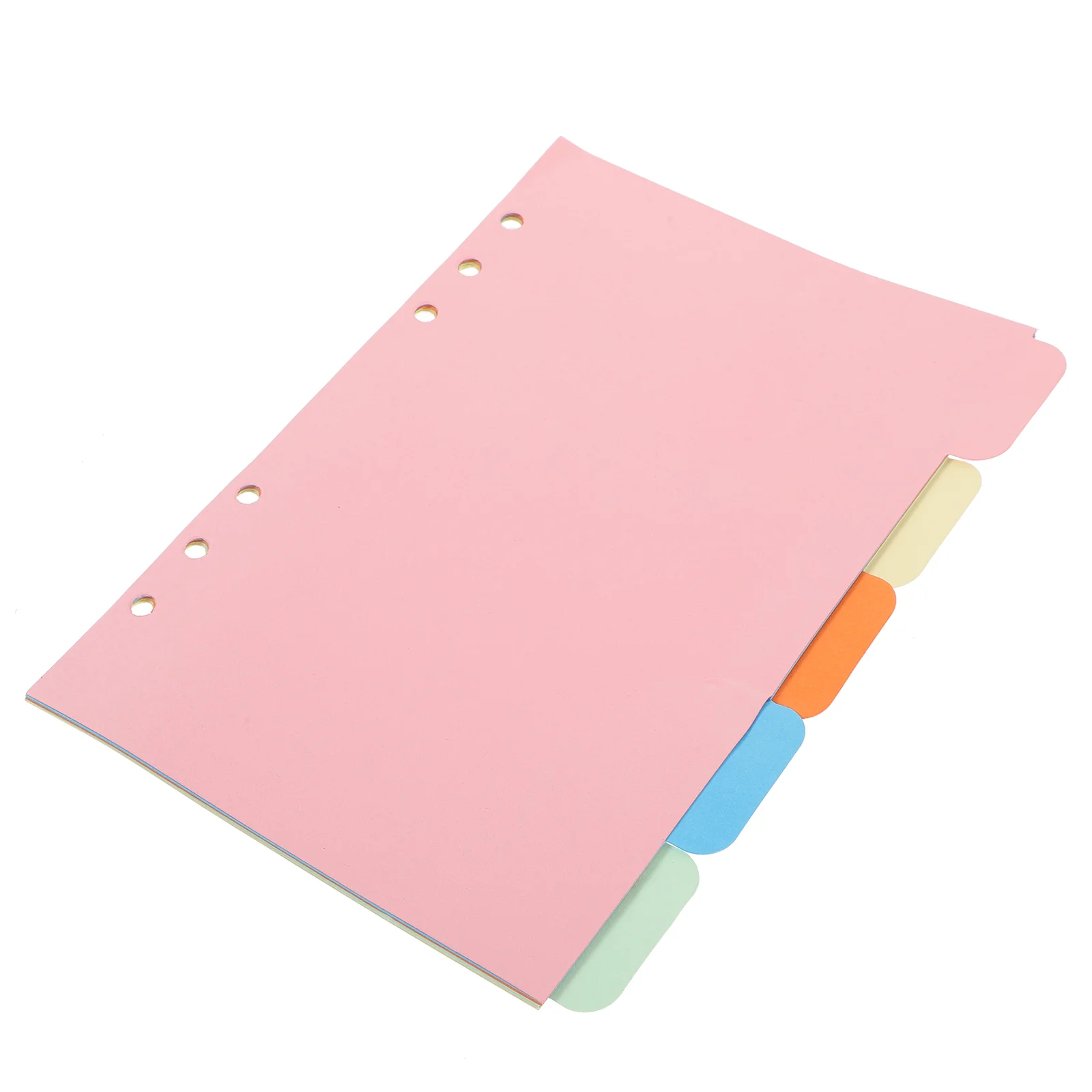 2 Sets A5 Ring Binder Index Divider Dividers Tab Office Supplies Multicolor Colored