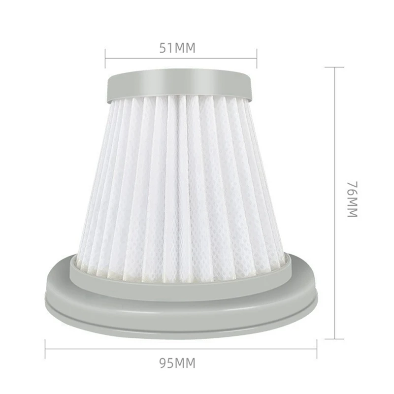 Filtros 48 Uds para Deerma DX1148C DX1248C accesorios para aspiradoras elementos Robot de barrido pieza de repuesto limpieza ecológica