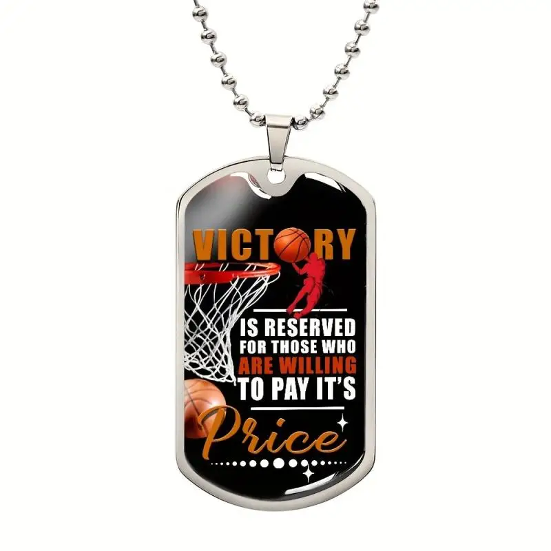 Stainless Steel Necklaces, Gift For Men Basketball Lover Jewelry, Graduation Day Party Birthday Gifts