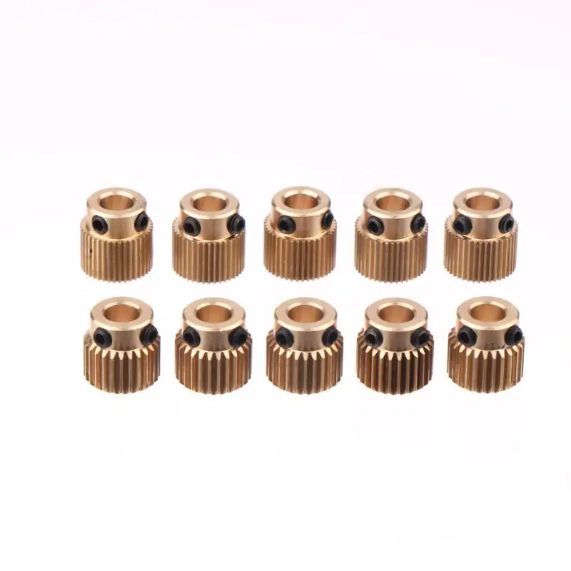 

5Pcs Brass Extruder Wheel 26/40 Teeth Drive Gears For Creality CR-10 10S S4 S5 Ender 3 / Pro / V2 3D Printer Parts Accessories