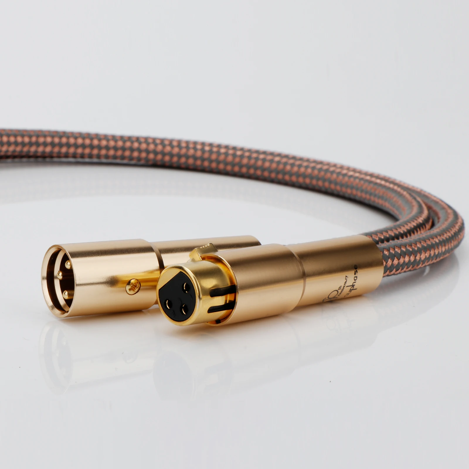 Pair Accuphase 40th XLR Cable Wire OCC XLR Male to Female High Purity Oxygen Free Copper Cable X434