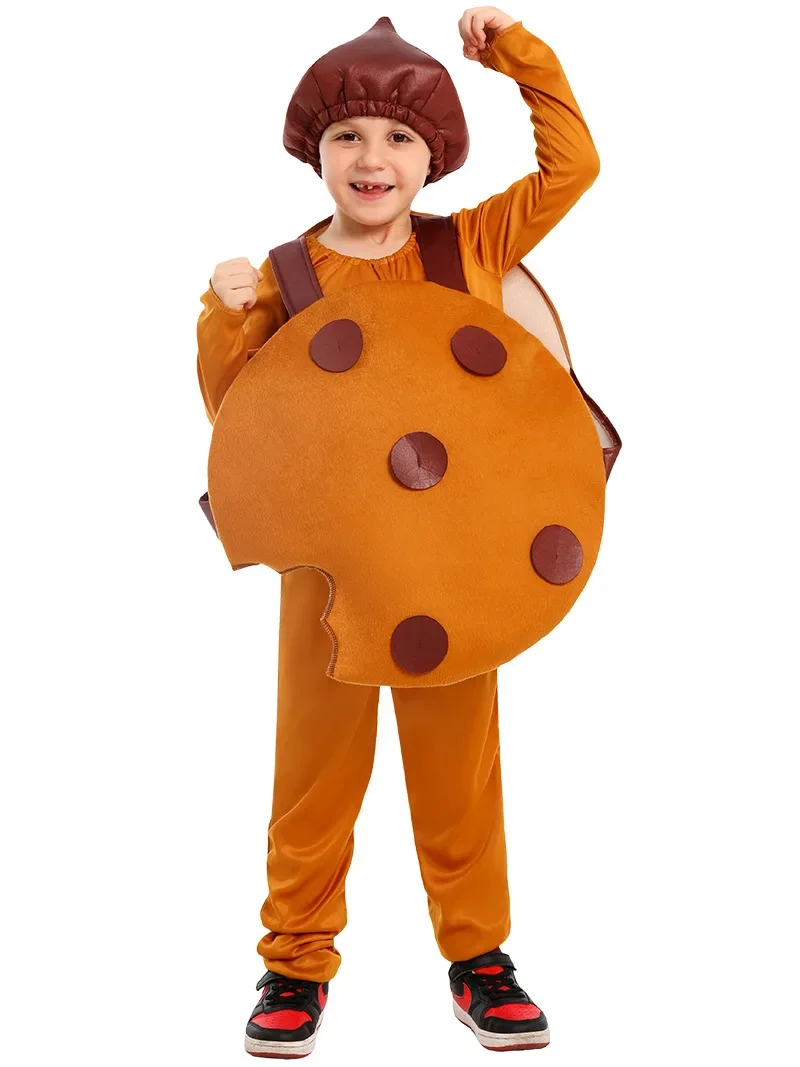 Funny Cosplay Cookies Costume for Children Food Party Cosplay Props