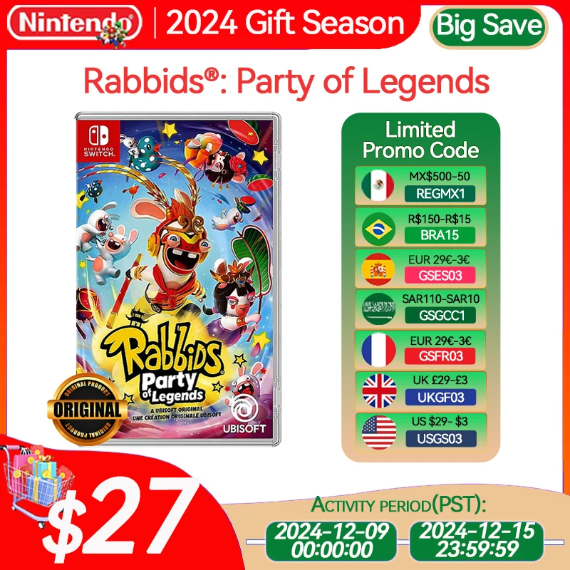 Rabbids Party of Legends Nintendo Switch Game Deals Physical for Nintendo Switch OLED Nintendo Switch Lite Switch Game Cards