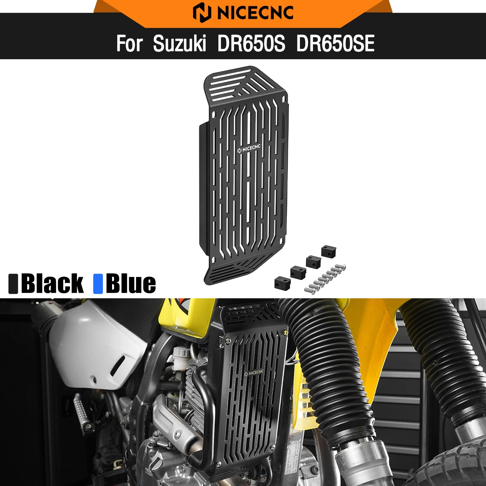 

For Suzuki DR650S DR650SE DR650S/SE 1996-2025 Radiator Guard Oil Cooler Guard Protector DR 650 S DR 650 SE DR650 S DR650 SE