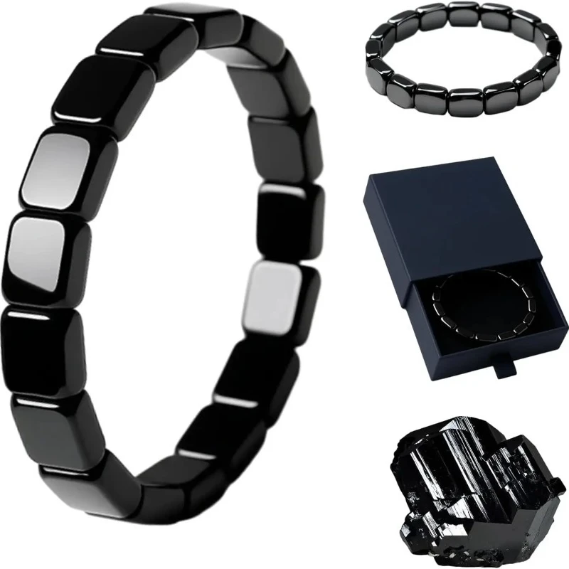 Bracelet en hématite, soutien naturellement des niveaux en T, restaure la confiance, Nhance, clarté mentale et mise au point, nouveau Bracelet en hématite pour hommes, 2025