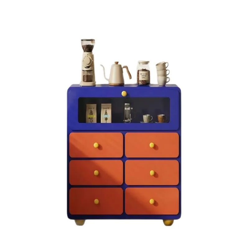 Storage cabinet, living room, bedroom, storage chest, environmentally friendly solid wood, fashionable