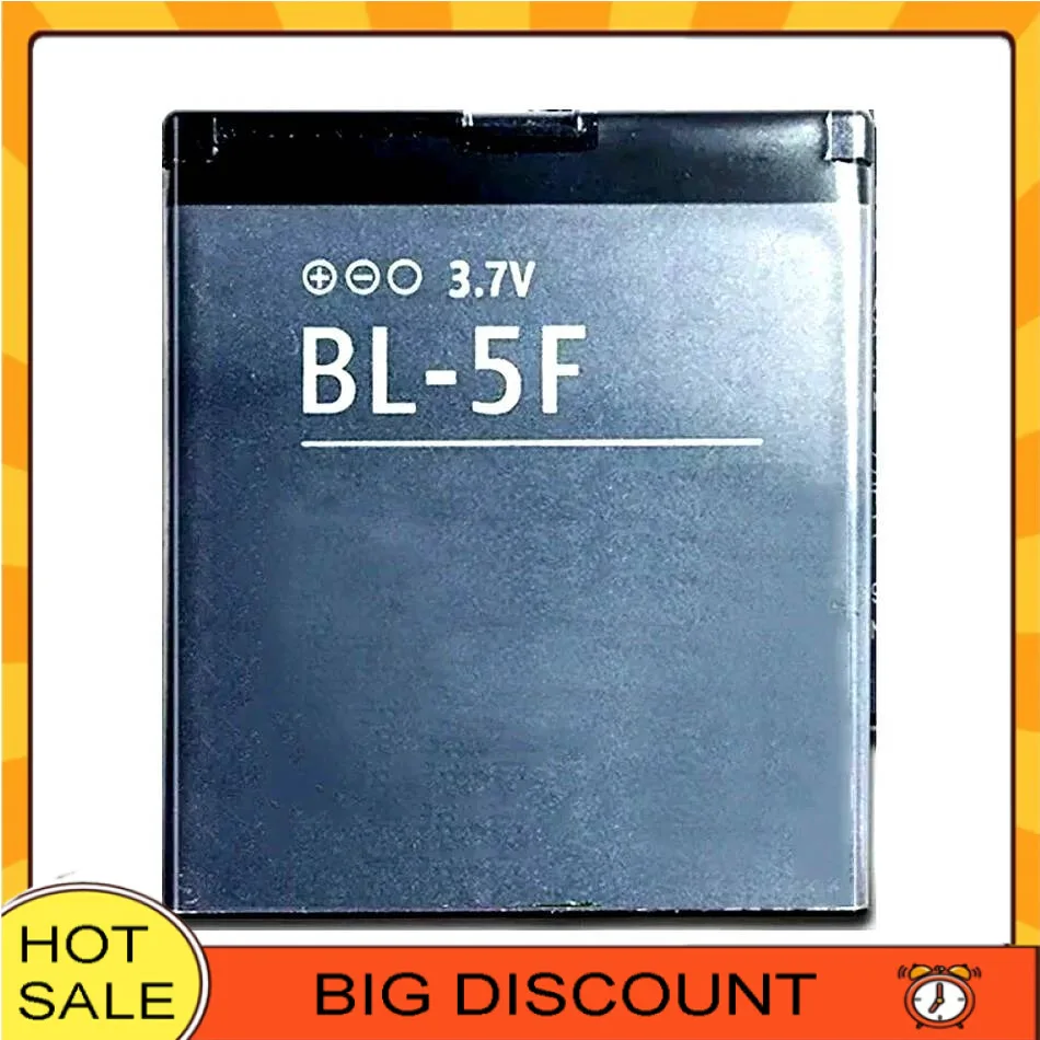 

BL-5F Safe Durable Mobile Phone Battery For Nokia 6290 E65 N93i 6210 N96 6210S 6710N N95 BL 5F 950Mah
