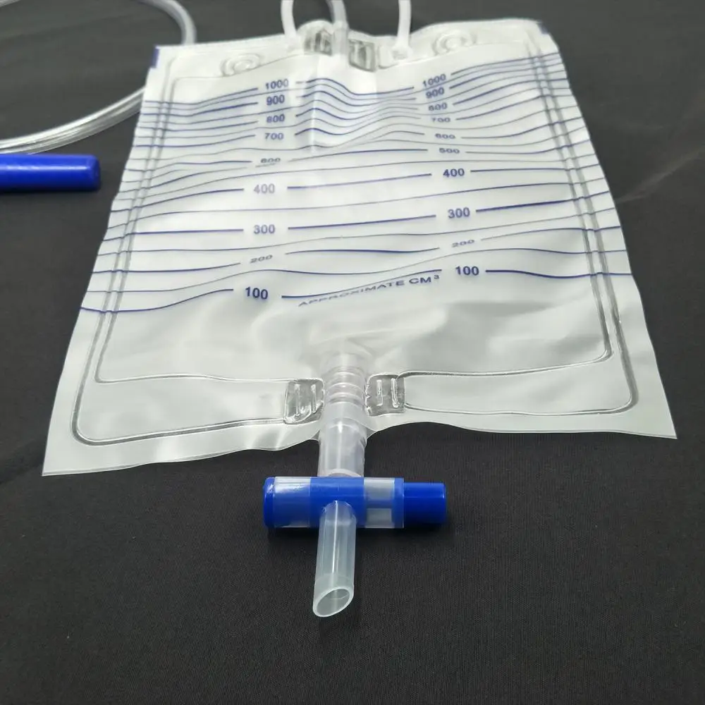 

Urine bag 1000ML disposable anti-reflux drainage bag anti-reflux 1.2m long tube