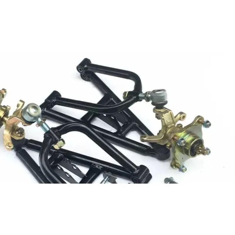 ATV Heavy Duty Upper & Lower Rocker Arm Assembly, Go-Kart Front Suspension Steering Shock Absorber Modified Parts