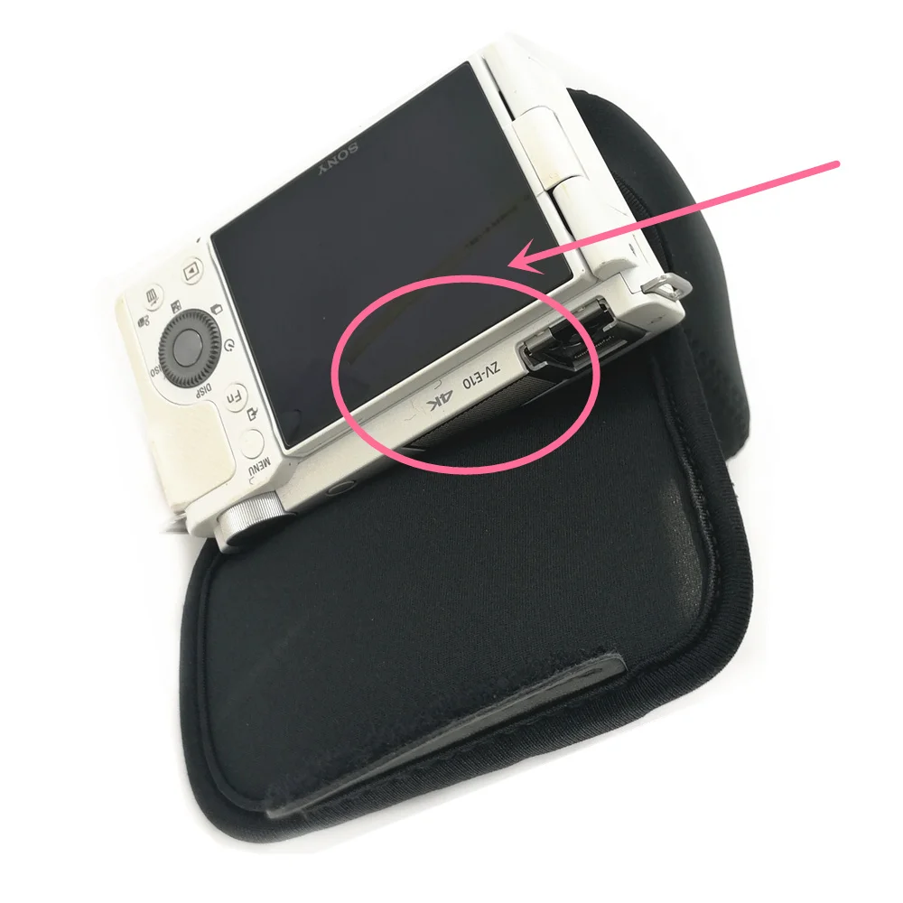 حقيبة كاميرا ZVE10 من النيوبرين لهاتف Sony ZV-E10 مع E PZ 16-50mm f/3.5-5.6 OSS