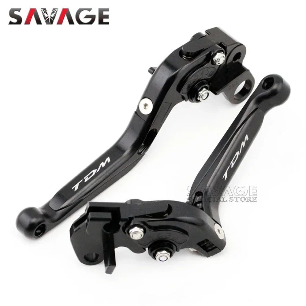 Folding Brake Clutch Levers For YAMAHA TDM 850 TDM850 XJ600N XJ600S XJ900S Diversion Motorcycle Adjustable Extendable logo TDM