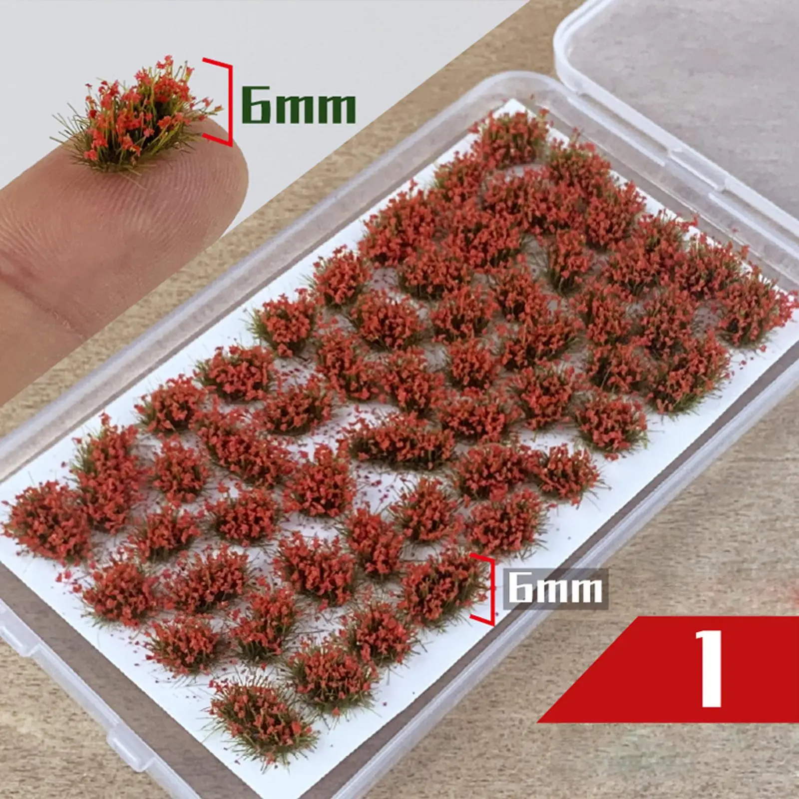 Miniature Grass Cluster DIY Flower Tufts for Train Landscape Railroad Scenery Layout Model Decor Resin