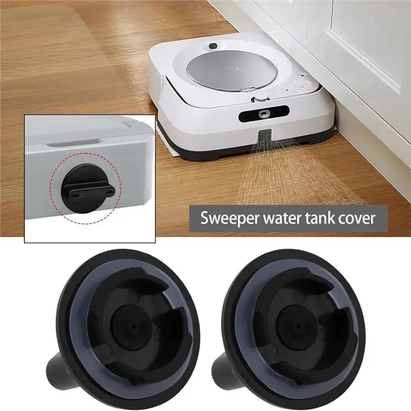 【PLAISIR】Tampa do tanque de água com anel de borracha anti-vazamento para Irobot Roomba Braava Jet M6 M Series Robot Mop Substituição do tanque de água