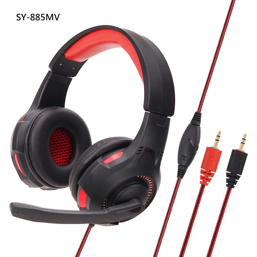 HEADSET GAMER SOYTO SY885 HEADSET with LED color: Red