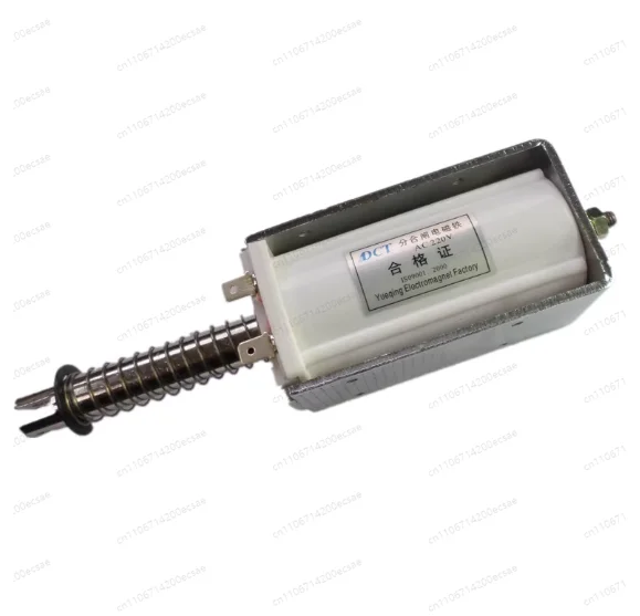 

Push-pull electromagnet, strong impact long stroke push rod 12/24/220 V opening and closing coil automatic reset 2