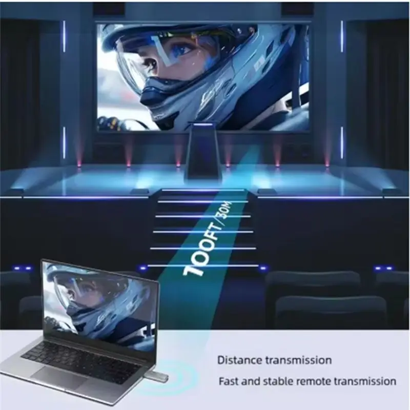 A31T Wireless Video Audio Transmitter Receiver Adapter Dongle for TV Monitor Projector 5G