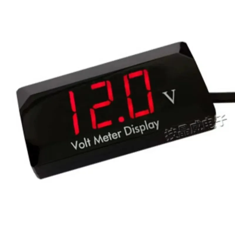 

Для автомобиля, мотоцикла, цифровой вольтметр, панель 12 В, светодиодный дисплей, измеритель напряжения, тестер с защитой от обратного подключения