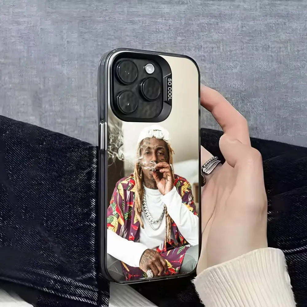 حافظة هاتف L-Lil Wayne Tha Carter VI لهاتف iPhone 17,16,15,14,13,12,11,Pro,Max,Plus,E,SE4,Air,Mini Black IMD