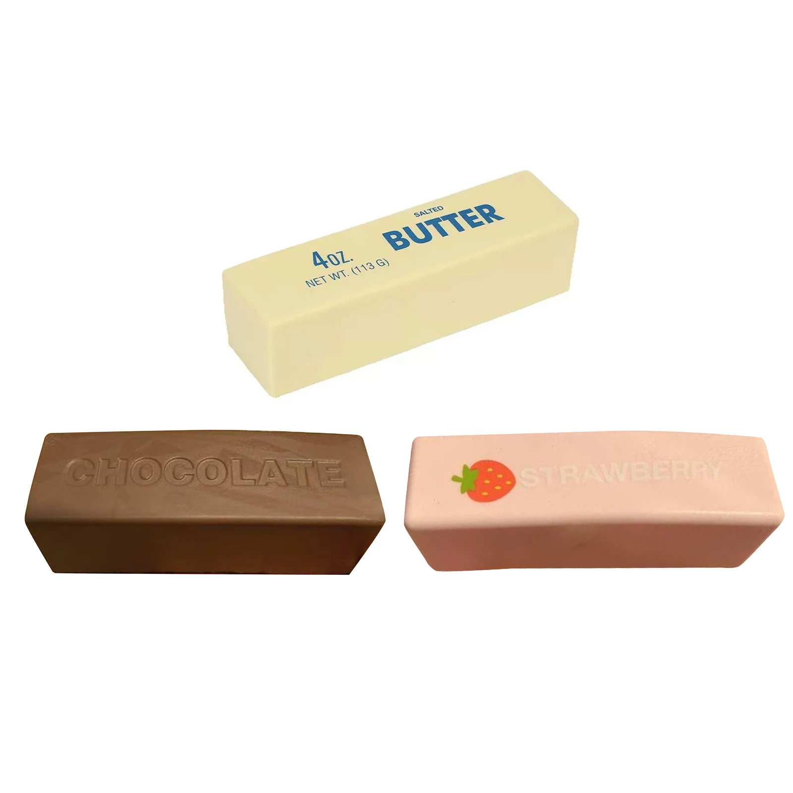 

1-5 шт. Милые медленно восстанавливающие форму мячики-антистресс в форме масляных палочек, реалистичные мягкие игрушки-жмякалки для офисного стола, сувениры для вечеринок, подарки на день рождения