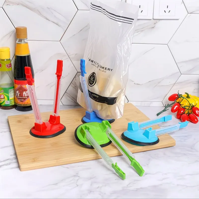 

Adjustable Ziplock Bag Holder Stand Kitchen Tool for Food Prepping Storage with Adjustable Base Hands Free Meal Prep Organizer