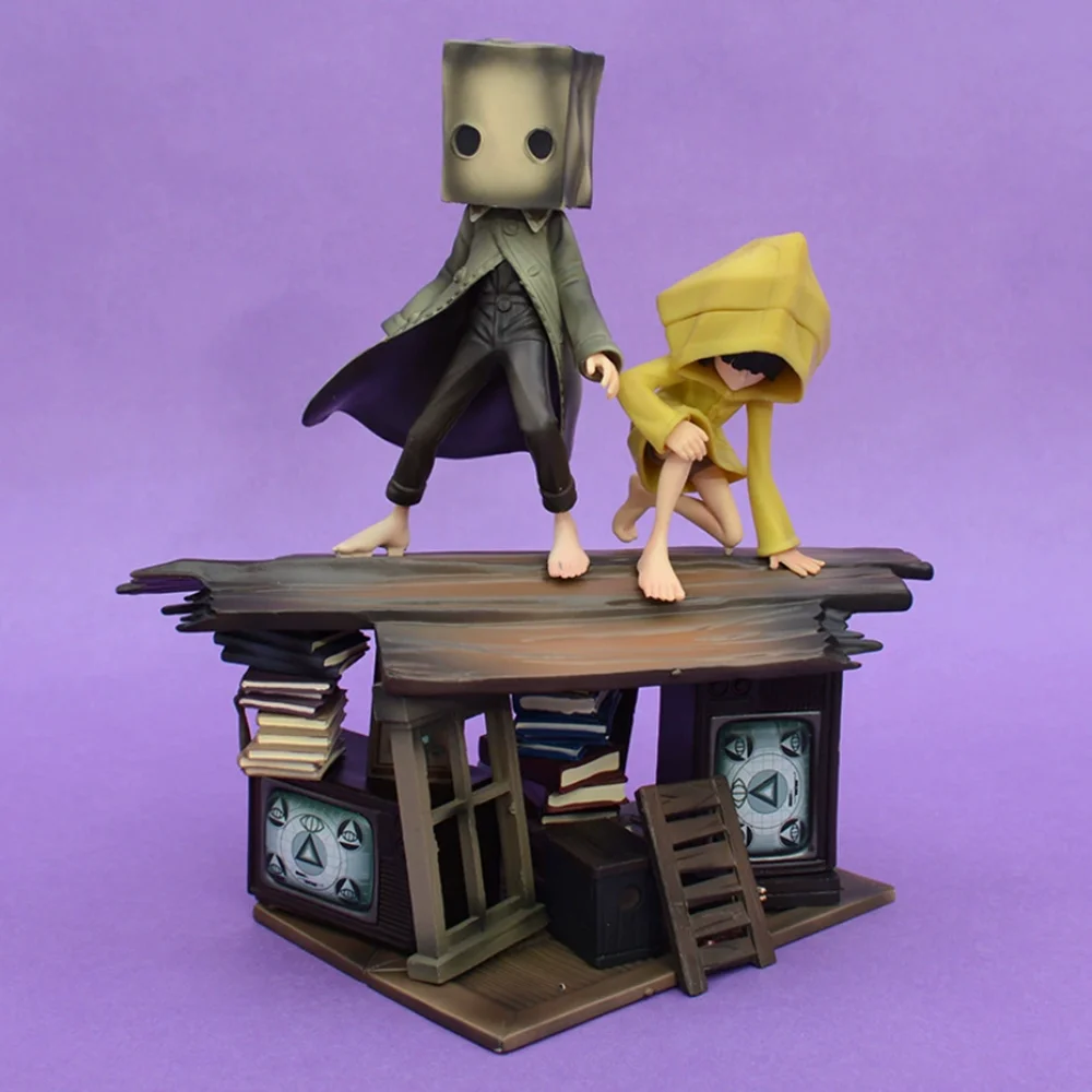

21cm Little Nightmares Six & Mono Decoration Collection Figurine Toy Model Statue
