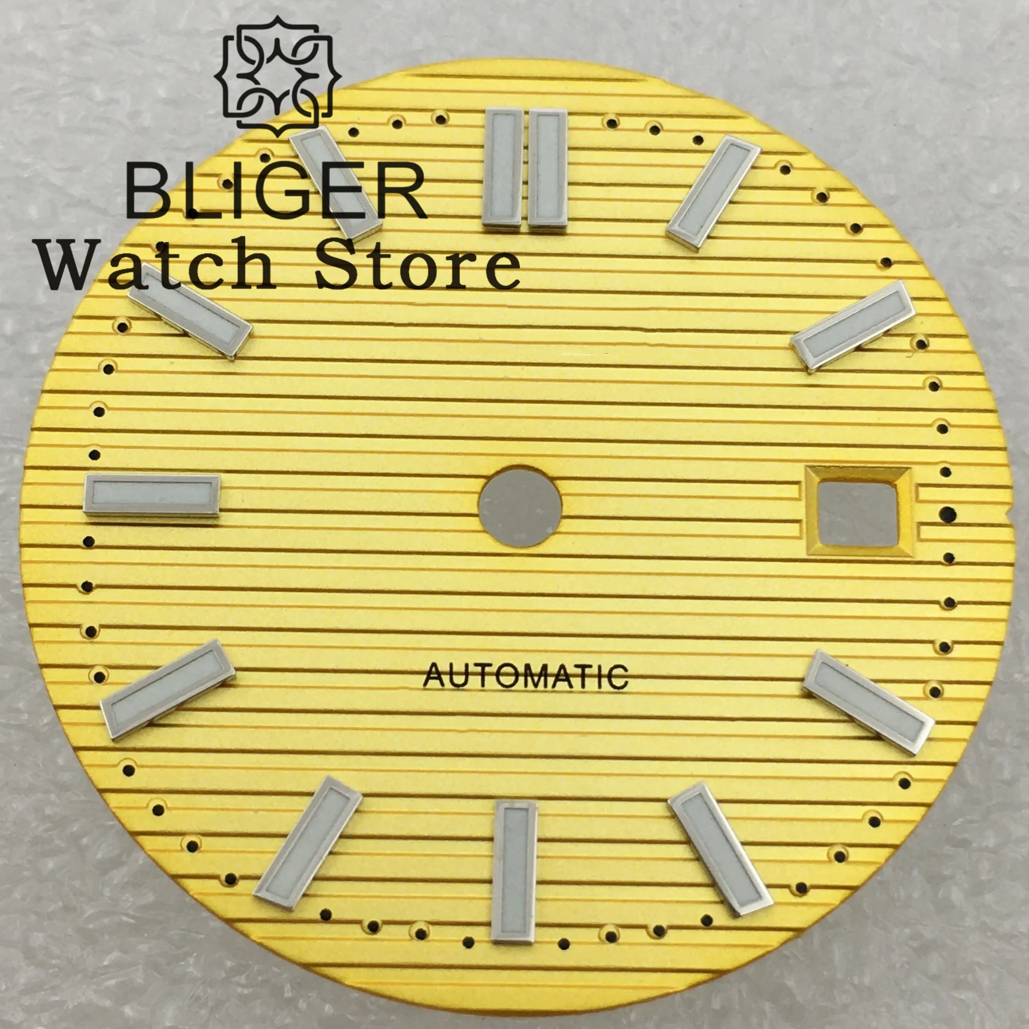 BLIGER 29,8mm esfera del reloj verde luminoso negro blanco azul verde marrón esfera dorada se adapta al movimiento NH35 NH36 NH38 4R35 4R36 6R 7S26